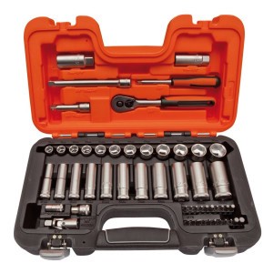 Coffret de douilles 1/4"-3/8" - 53 pièces Bahco