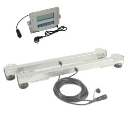 Barre de pesée Cotran, acier inoxydable, largeur 60, 80 ou 100 cm