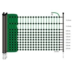 Filet Hobby vert pour animaux domestiques 65/1-5/N-15m Gallagher