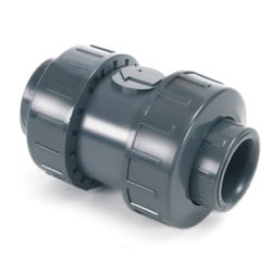 Clapet à ressort inox CVD10 PVC Pression PN10