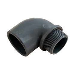 Coude 90° mixte à joint FM PVC Pression PN10