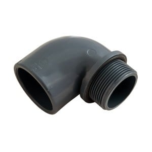 Coude 90° mixte à joint FM PVC Pression PN10