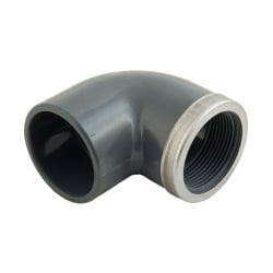 Coude 90° mixte renforcé PVC Pression PN10