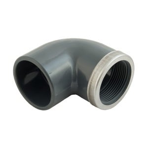 Coude 90° mixte renforcé PVC Pression PN10