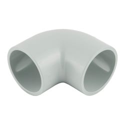 Coude 90° PVC - Chaleur, femelle à coller, Pression PN16