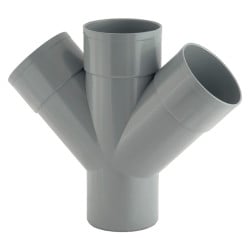 Culotte double parallèle 45° MFFF PVC Evacuation
