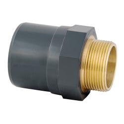 Embout fileté insert laiton / PVC Pression PN16