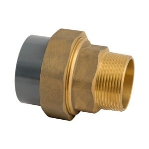 Raccord union mixte fileté PVC/laiton-écrou laiton FM Pression PN16