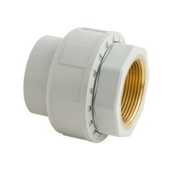 Raccord union mixte taraudé laiton / PVC - Chaleur FxF Pression PN16