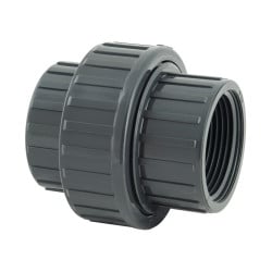 Raccord union3 pièces, femelle à visser PVC Pression PN10