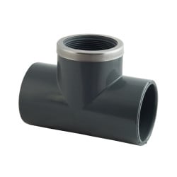 Té 90° mixte renforcé PVC Pression PN10