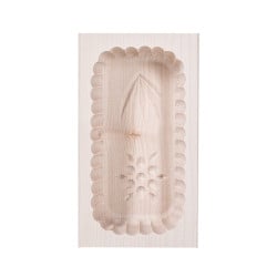 Moule à beurre en bois motif floral, 250 gr. Janschitz