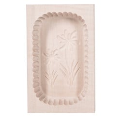 Moule à beurre en bois motif flora, 400 gr. Janschitz