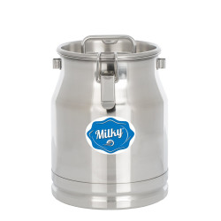 Pot à lait en acier inoxydable Janschitz, 10 litres