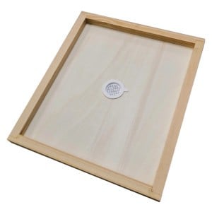 Plateau couvre cadres bois Dadant 10 tradition 430*500 mm (trou+bouchon) - Thomas Apiculture