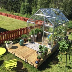 Serre de jardin Harmony Argent Canopia