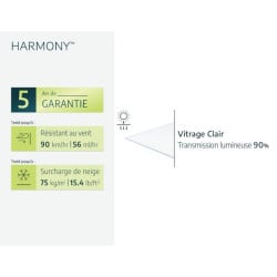 Serre de jardin Harmony Argent Canopia