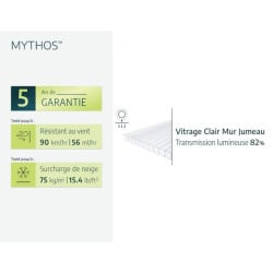 Serre de jardin Mythos Argent Canopia