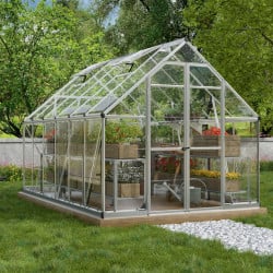 Serre de jardin Octave 9m² Argent Canopia
