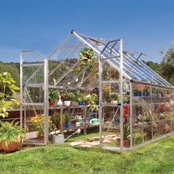 Serre de jardin Octave 9m² Argent Canopia