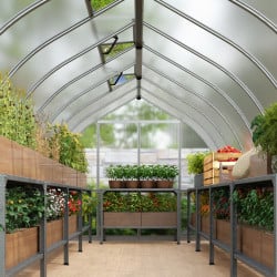 Serre de jardin Bella Argent Canopia