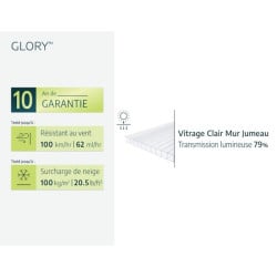 Serre de jardin Glory Grise Canopia