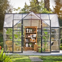 Chalet-serre de jardin Victory Orangerie 11.1m² Grise Canopia