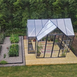 Chalet-serre de jardin Victory Orangerie 11.1m² Grise Canopia
