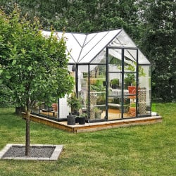 Chalet-serre de jardin Victory Orangerie 11.1m² Grise Canopia