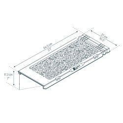 Kit d’étagères Canopia pour serre de jardin - motif feuilles (2 étagères)