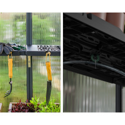 Kit d’étagères Canopia pour serre de jardin - motif feuilles (8 étagères)