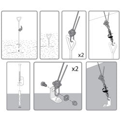 Kit d’ancrage Canopia pour serre et abri de jardin