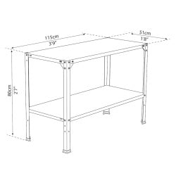 Table double de culture Canopia en acier