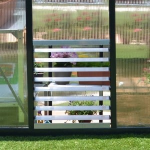 Lucarne latérale manuelle Canopia pour serre de jardin verte