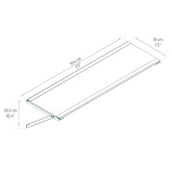 Kit de 4 étagères pour abri de jardin Yukon Canopia