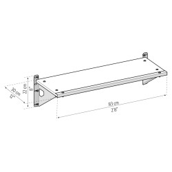 Kit d’étagères de rangement pour abri de jardin Skylight et Rubicon - Canopia