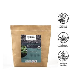 Biochar mycorhizé Trilis Terra fertilis - Granulométrie 2-4 mm, 5 et 10 kg