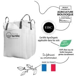 Biochar Crescifertilis Terra fertilis - disponible en différentes granulométries, Big bag 250 kg