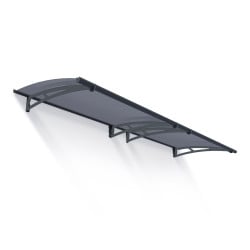 Auvent de porte Aquila en kit Canopia - vitrage gris solaire