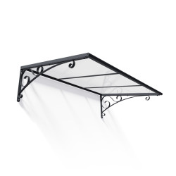 Auvent de porte Venus en kit Canopia - vitrage transparent -135,5 x 88 cm