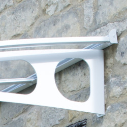 Marquise de porte Bordeaux Canopia - Vitrage transparent