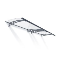 Auvent de porte Altair en kit Canopia - Vitrage transparent