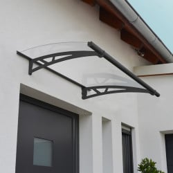 Auvent de porte Altair en kit Canopia - Vitrage transparent