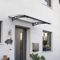 Auvent de porte Altair en kit Canopia - Vitrage transparent