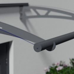 Auvent de porte Altair en kit Canopia - Vitrage transparent