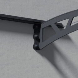 Auvent de porte Altair en kit Canopia - Vitrage transparent