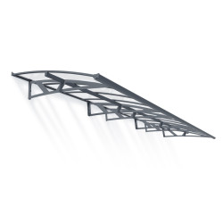 Auvent de porte Amsterdam en kit Canopia - Vitrage transparent