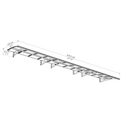 Auvent de porte Amsterdam en kit Canopia - Vitrage transparent