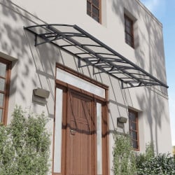 Auvent de porte Amsterdam en kit Canopia - Vitrage transparent