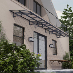 Auvent de porte Amsterdam en kit Canopia - Vitrage transparent